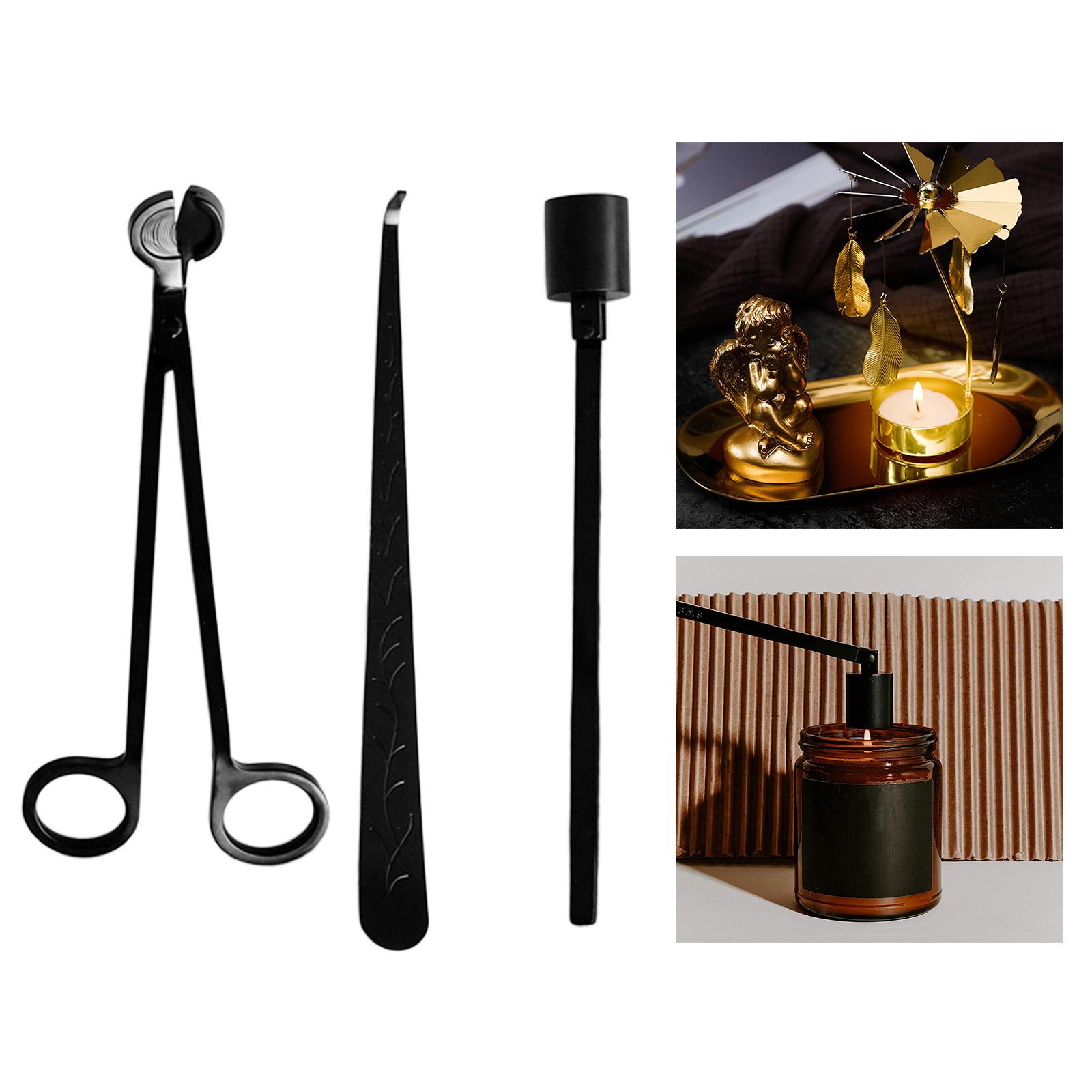 Wick Dipper Tool - 黒色ステンレス製キャンドルウィック消火器ディッパーツールアクセサリー
