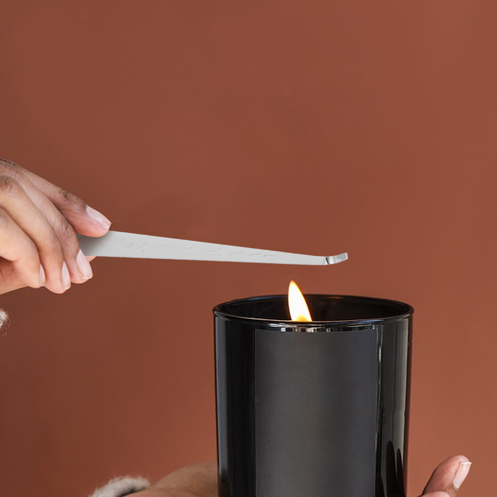Wick Dipper Tool - 2個入り ステンレス製 無煙スナッファー 無煙消火器 安全消火 アロマセラピーアクセサリー