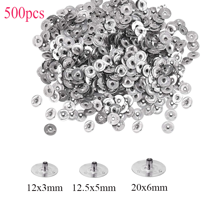 Candle Making Supplies Usa - 500 個キャンドル芯金属サステナータブホルダー手作り DIY キャンドル作成アクセサリー用品 12 ×