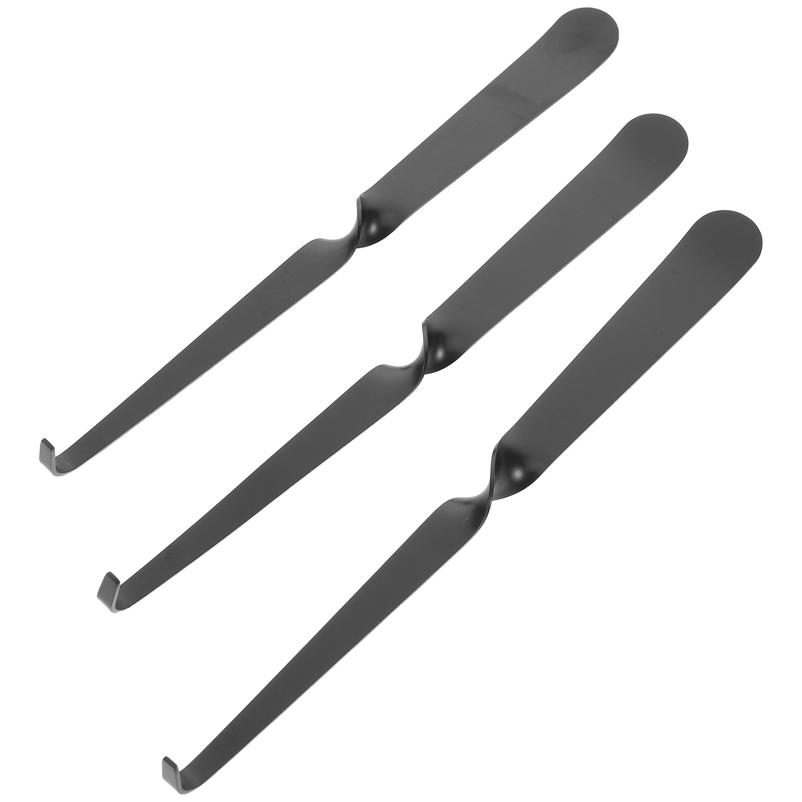 Wick Dipper Tool - 3個入りブラックステンレススチール製キャンドルスナッファーセット、ツイスト型スナッファーフックツール、ティーライトキャンドル用、ホームパーティー装飾用