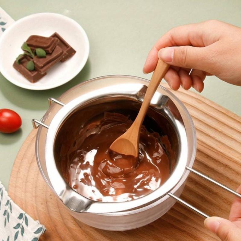 Candle Making Supplies Usa - ステンレス鋼のキャンドルワックス溶解ボイラーポット、耐熱ハンドル付き、チョコレートキャンディーやキャンドル作りの材料を溶かすため