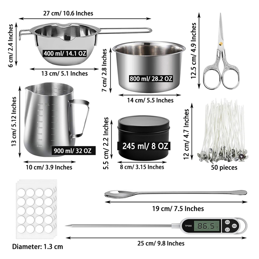 グリントモス DIY キャンドル作りキット（ホットプレート付 - Candle Making Supplies Usa のレビューと価格