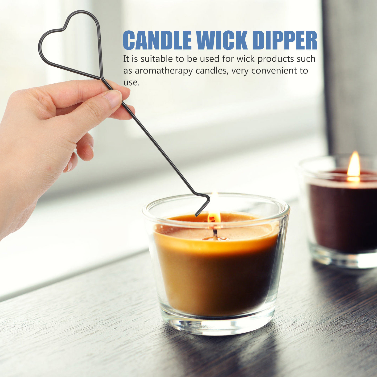 4個入りハート型鉄製芯抜き器 アロマセラピーキャンドル用芯切 - Wick Dipper Tool のレビューと価格