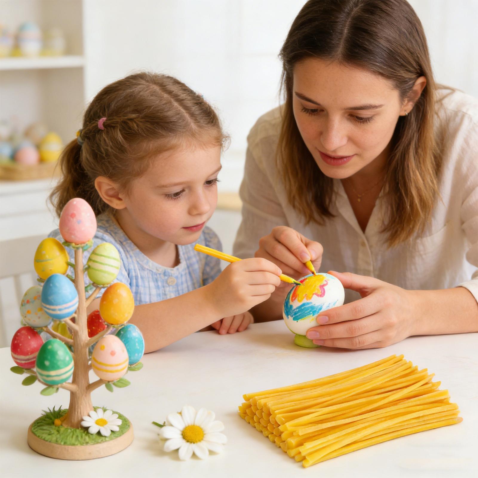 卵デコレーション用蜜蝋スティック120本 イースターアート用 - Candle Making Supplies Usa のレビューと価格