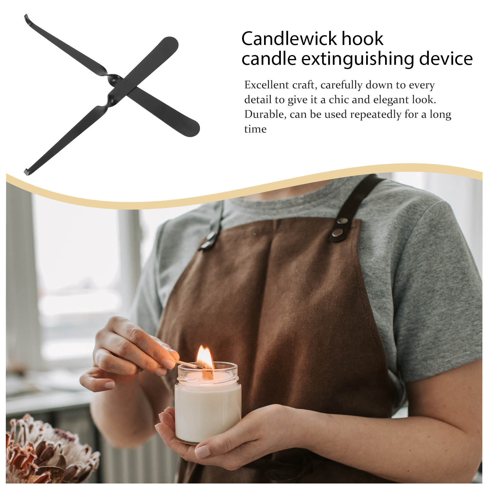 3個入りブラックステンレススチール製キャンドルスナッファーセ - Wick Dipper Tool のレビューと価格